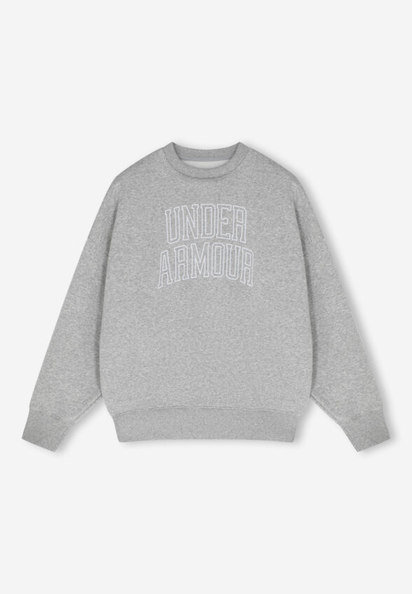 Свитшот женский оверсайз Under Armour Rival Flc OS Varsity Crew, Серый