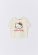 Пижамная футболка с принтом Hello Kitty для девочек1  - превью