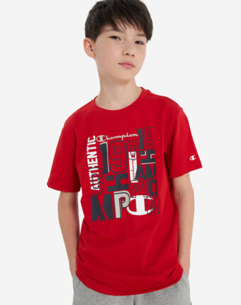 Футболка для мальчиков Champion, Красный женщинам