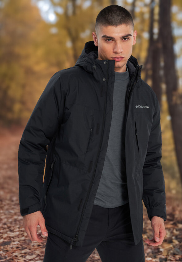 Пуховик мужской Columbia Oak Harbor Long Insulated Jacket, Черный