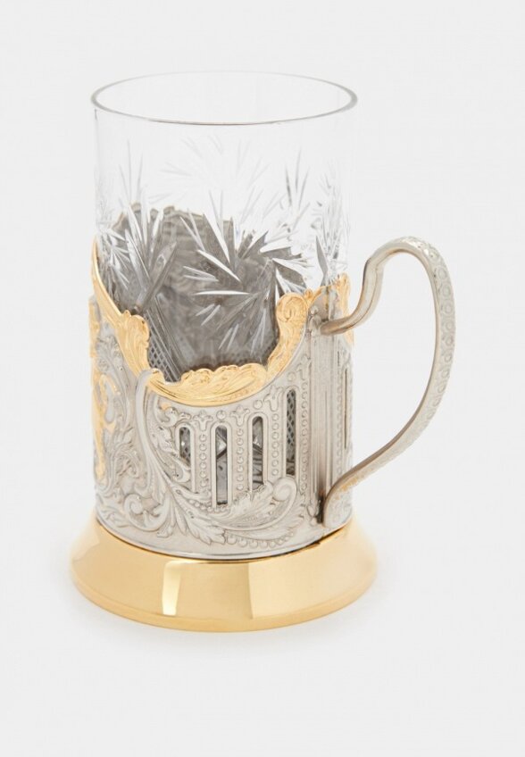 Стакан с подставкой Кольчугинский мельхиор