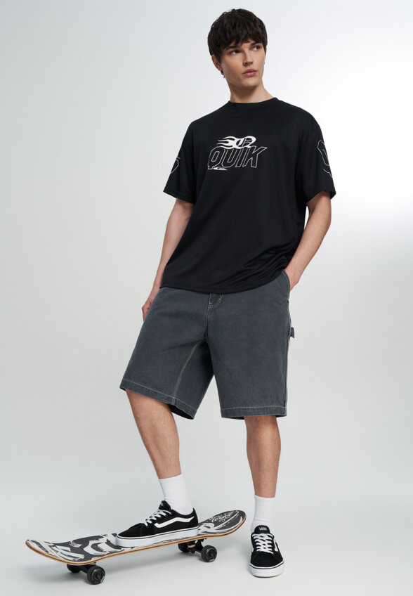 Шорты мужские оверсайз Quiksilver Mercury Carpenter, Черный