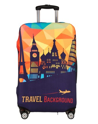 Др.Коффер LC-003M dk-blue чехол для чемодана женщинам