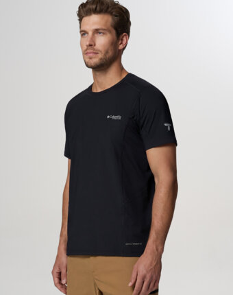 Футболка мужская Columbia Diamond Peak Pro Short Sleeve, Черный женщинам