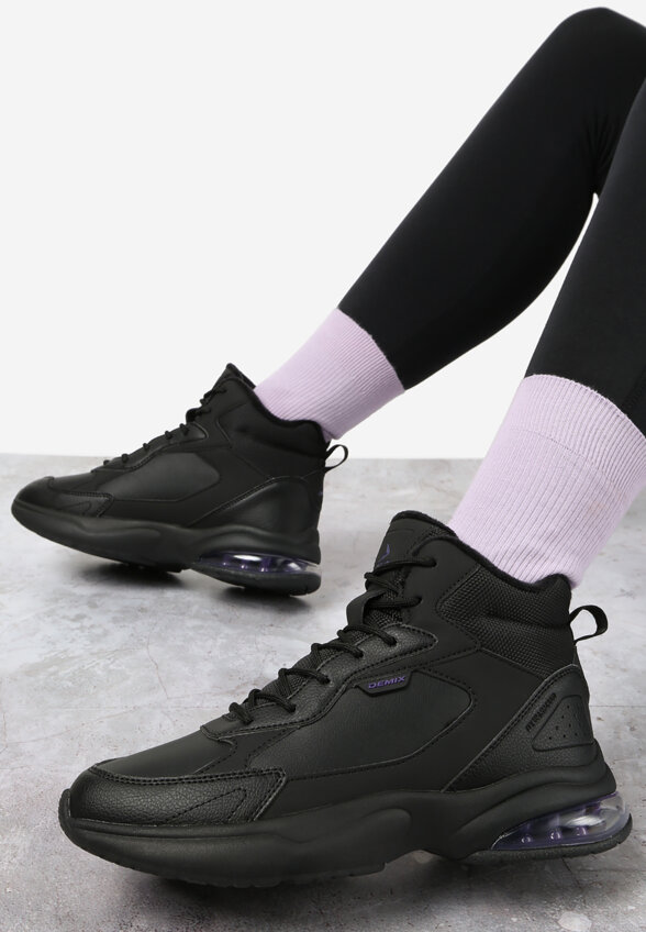 Кроссовки утепленные женские Demix Neo Bubble Mid, Черный