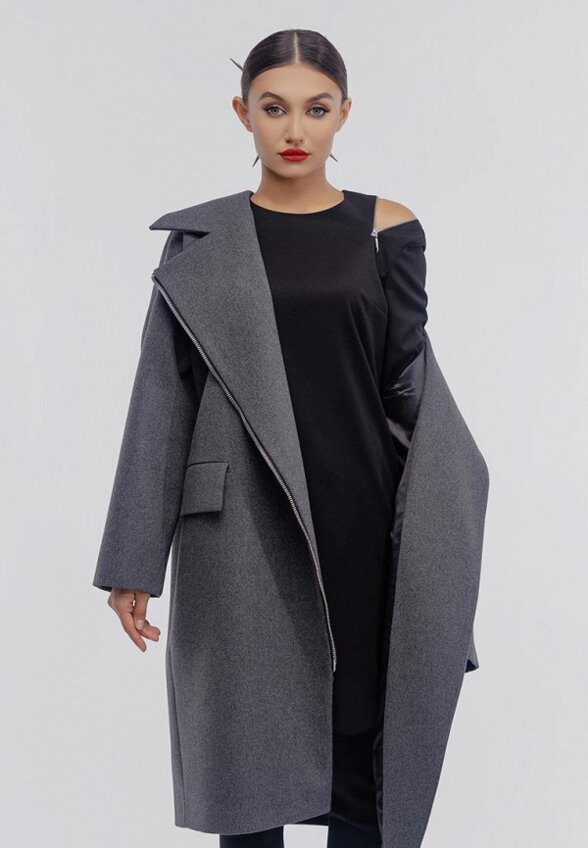 Пальто-кокон IZ13