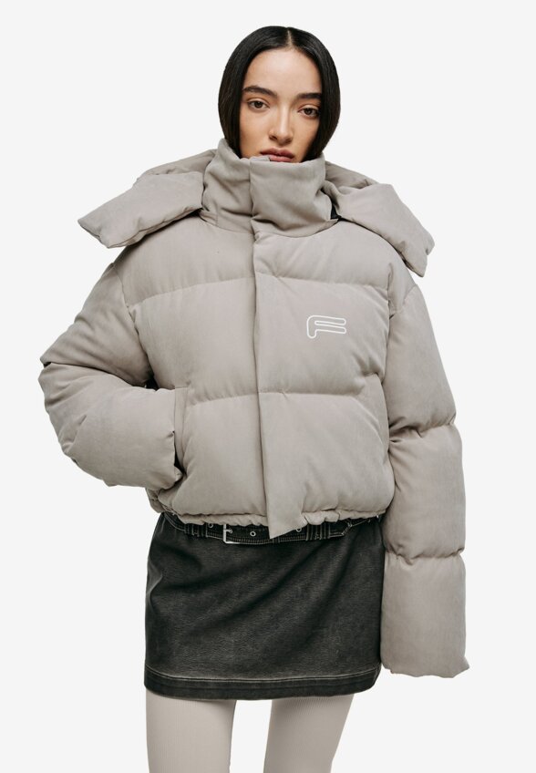 Пуховик Track crop Beige FABLE