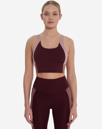 Топ бра спортивный Under Armour Meridian Colorblock, Розовый женщинам