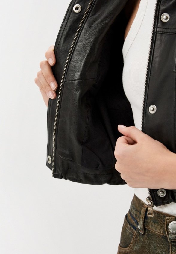 Куртка кожаная Serge Pariente