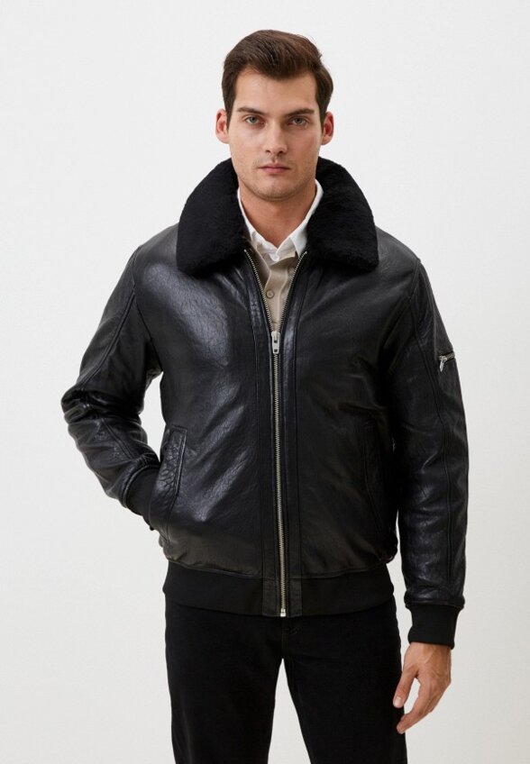 Куртка кожаная Urban Fashion for Men
