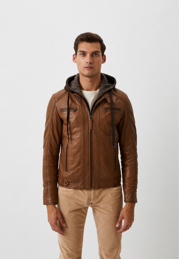 Куртка кожаная Serge Pariente