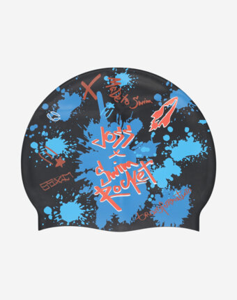 Шапочка для плавания Joss x Swim Rocket, Черный женщинам
