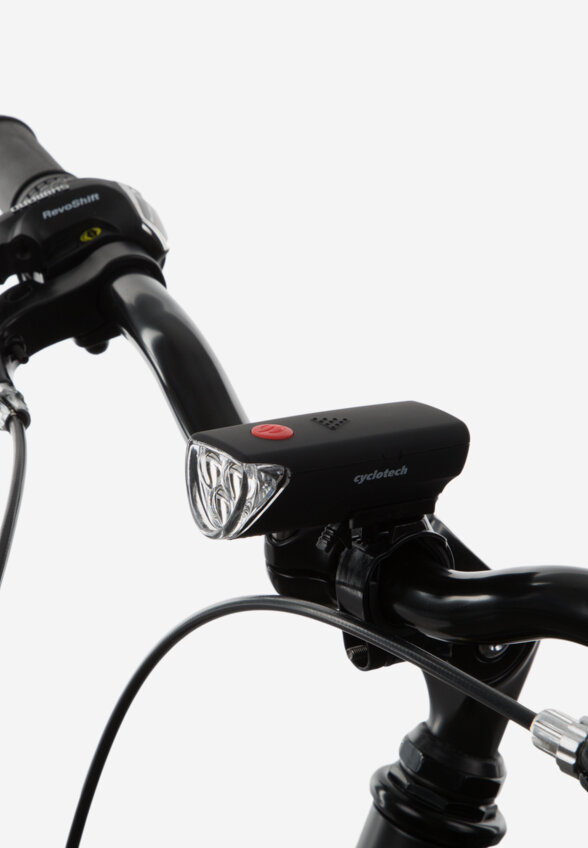 Фонарь велосипедный передний Cyclotech, Черный