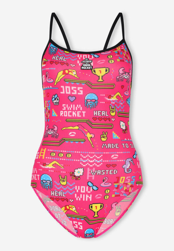 Купальник слитный женский Joss x Swim Rocket, Розовый