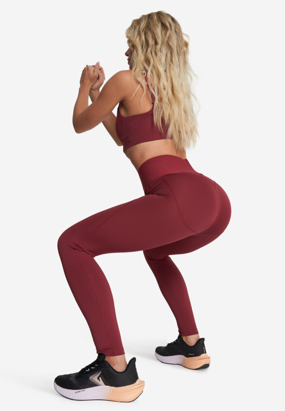 Легинсы женские Demix Booty Booster Gym, Красный