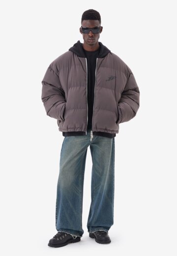 Бомбер зимний двусторонний Reversible Grey FABLE