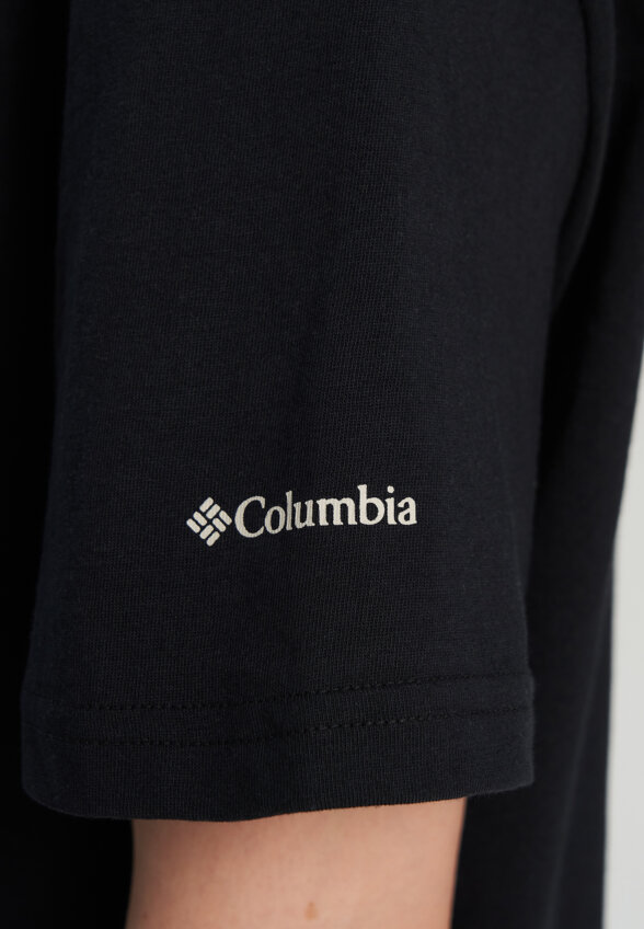 Футболка женская Columbia Rolling Bend Graphic Relaxed Crop SS, Черный