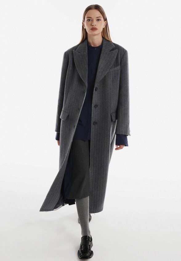 Пальто однобортное Mulier