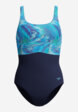 Купальник слитный женский Speedo Print Contour Eclipse, Черный7  - превью
