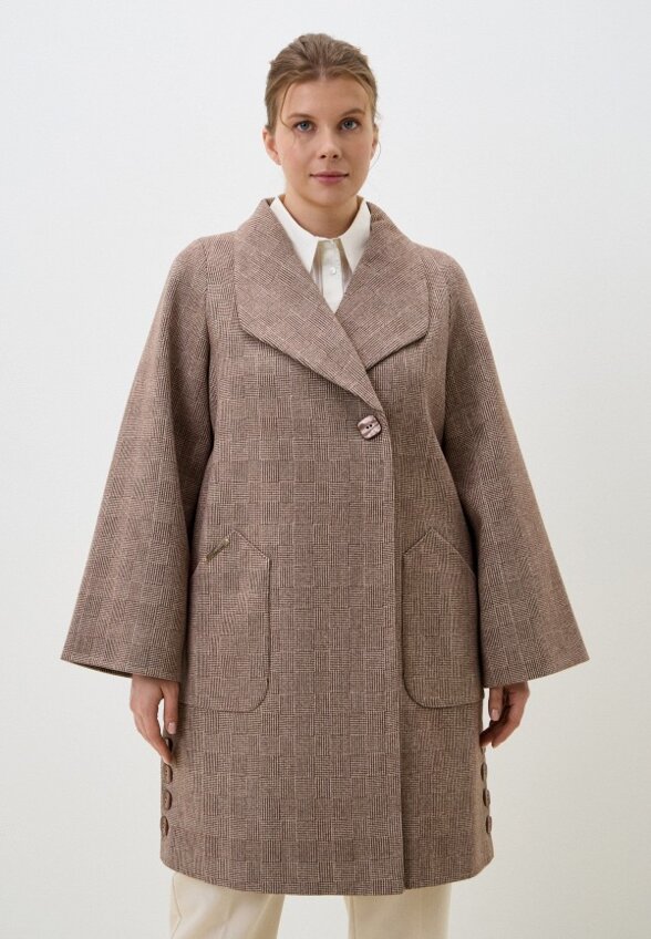 Пальто однобортное Gaxgax