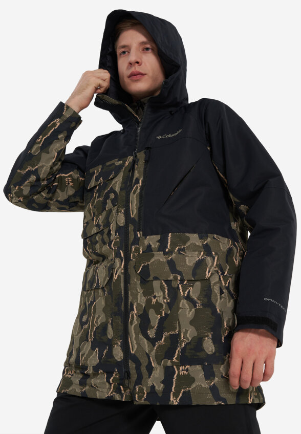 Куртка горнолыжная мужская Columbia Coreshot Printed Jacket, Зеленый