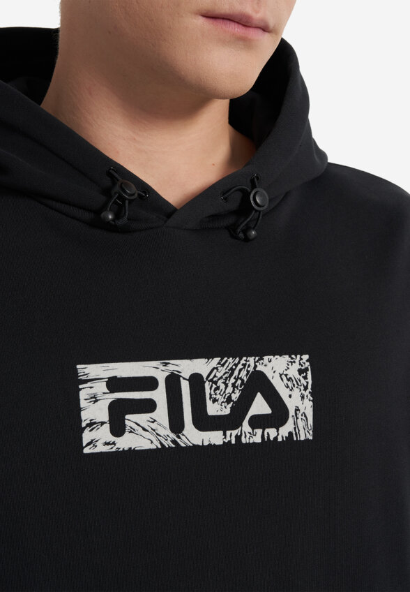 Худи мужское оверсайз FILA, Черный