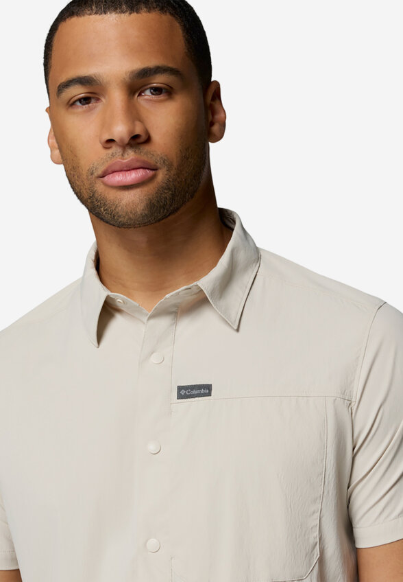 Рубашка с коротким рукавом мужская Columbia Sage Peak Woven SS Shirt, Бежевый