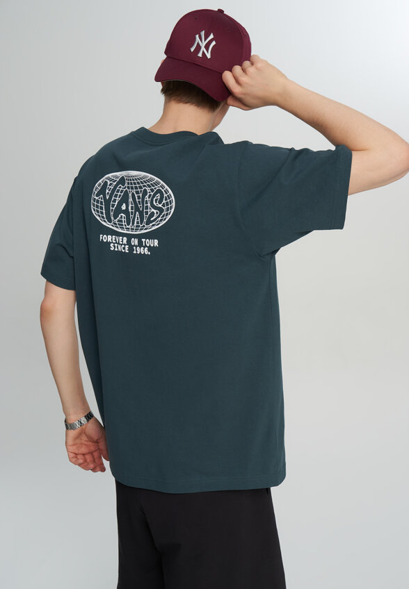 Футболка мужская Vans World Tour Loose SS, Зеленый