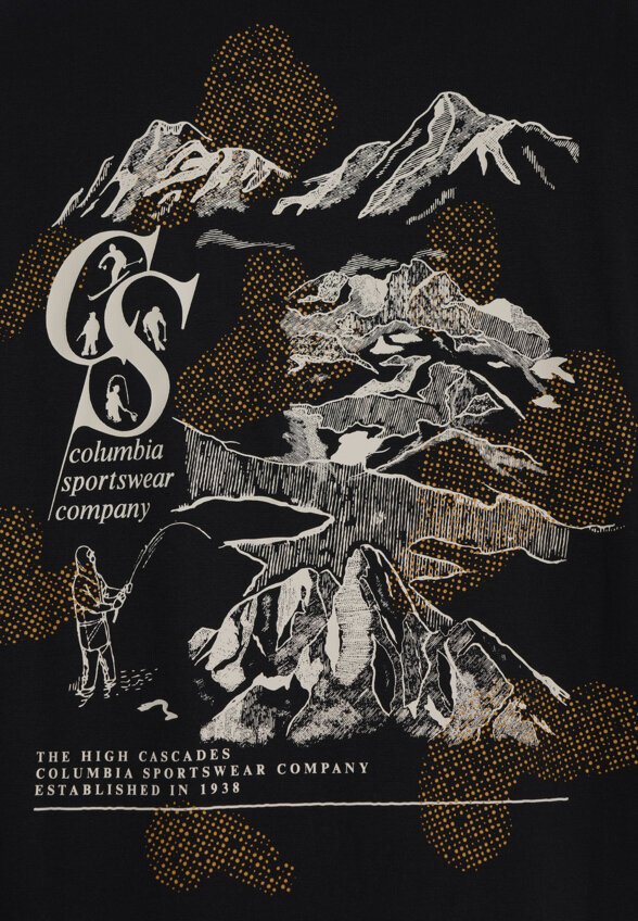 Футболка мужская Columbia Csc Heritage Graphic Tee, Черный