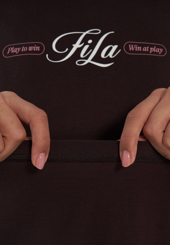 Футболка женская оверсайз FILA, Коричневый