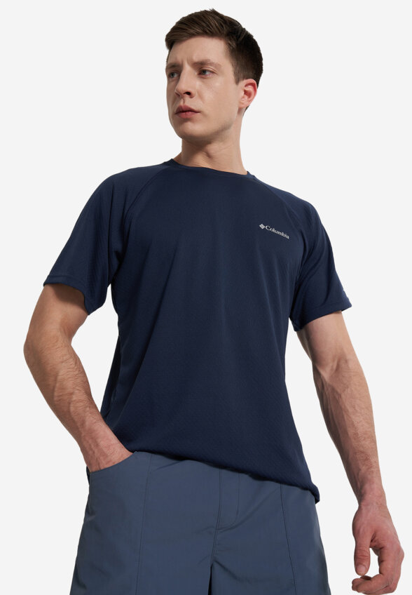 Футболка мужская Columbia Alpine Chill Pro Ss Crew, Синий