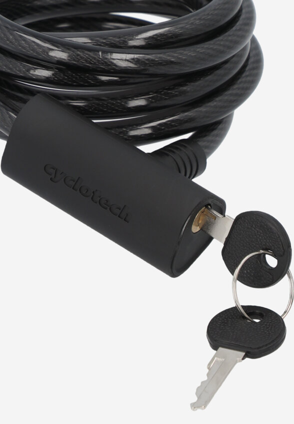 Замок велосипедный с ключами Cyclotech CLK-5, Черный