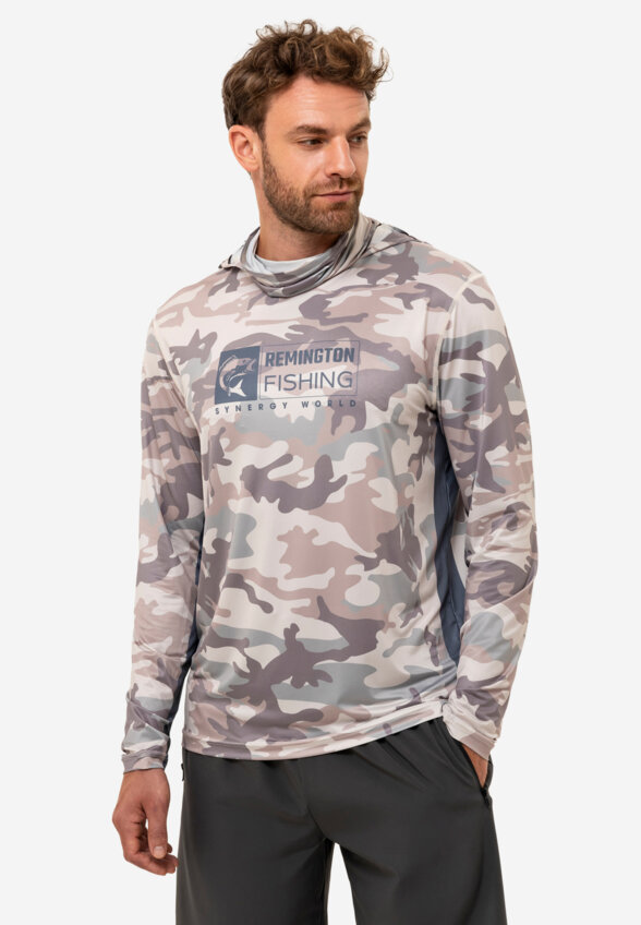 Лонгслив мужской Remington Fishing Sun And Mosquito Protection Style 4, Серый