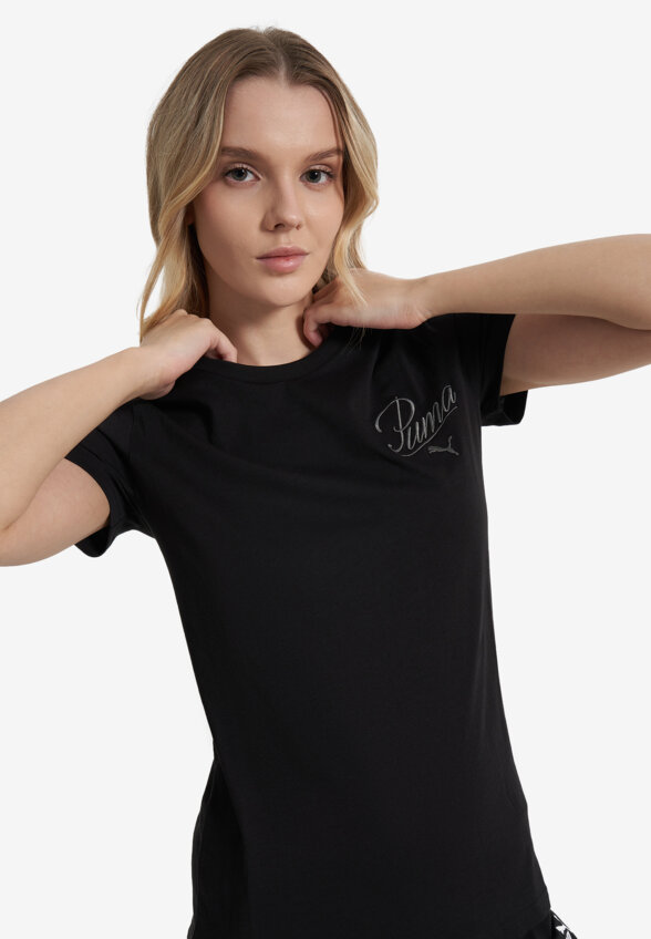 Футболка женская PUMA Ess Script, Черный