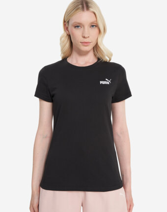 Футболка женская PUMA Ess Small No. 1 Logo, Черный женщинам
