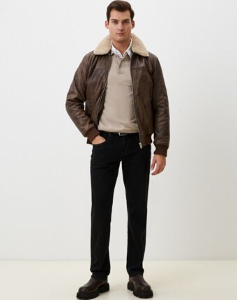 Куртка кожаная Urban Fashion for Men мужчинам