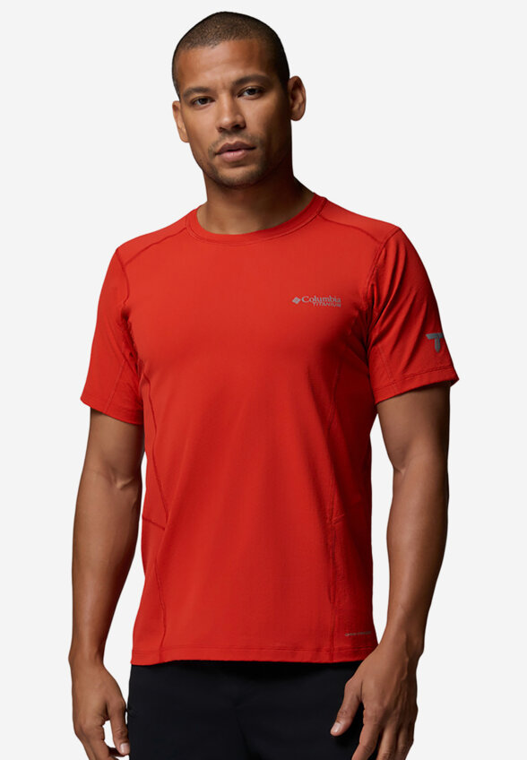 Футболка мужская Columbia Diamond Peak Pro Short Sleeve, Красный