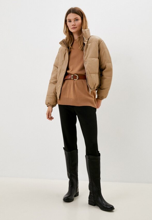 Куртка кожаная утепленная Dunia