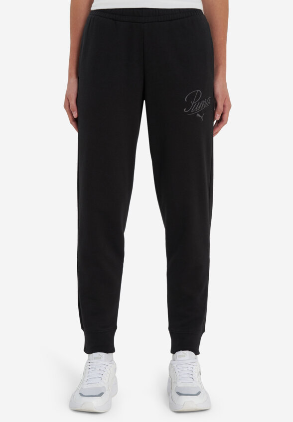 Брюки флисовые женские PUMA Ess Script, Черный