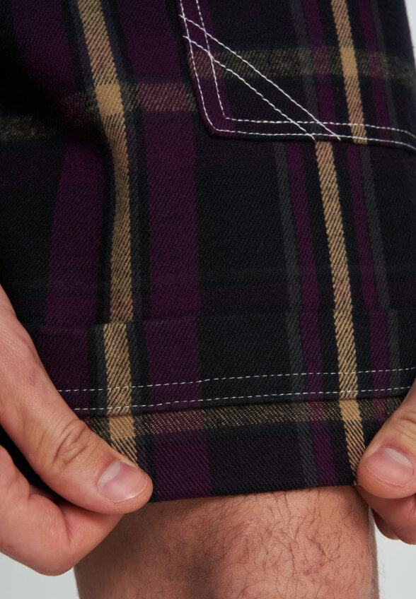 Шорты мужские оверсайз Quiksilver Mercury Check, Черный
