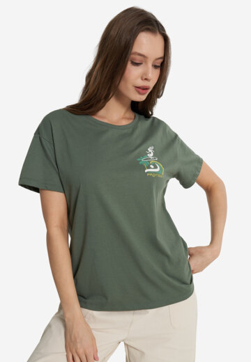 Футболка женская Protest Zoeli, Зеленый
