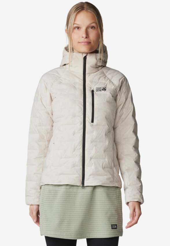 Ультралегкий пуховик женский Mountain Hardwear Stretchdown, Бежевый
