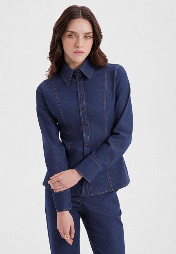 Рубашка джинсовая Olesa Chugunova