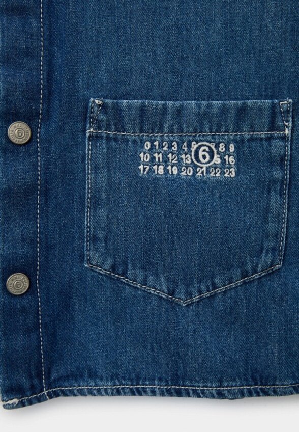 Рубашка джинсовая MM6 Maison Margiela Paris