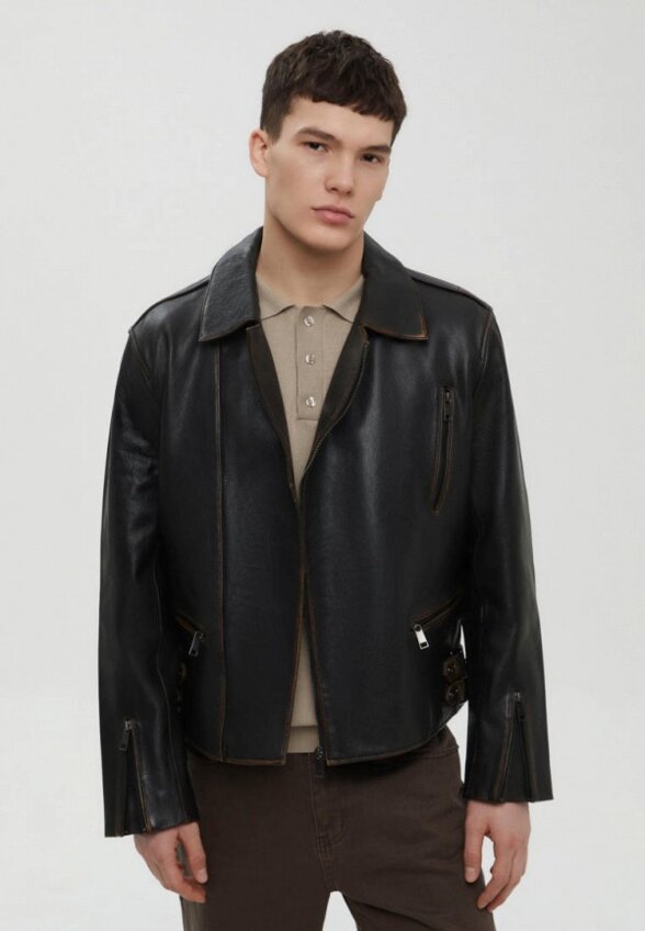 Куртка кожаная Finn Flare