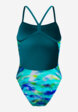 Купальник слитный женский Speedo Printed 2.0, Голубой8  - превью