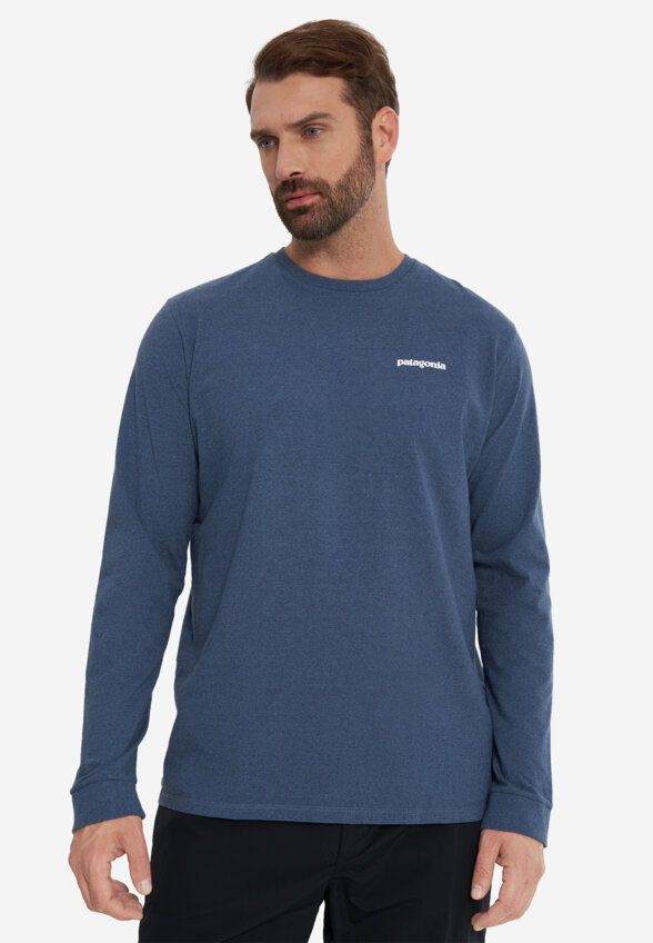 Лонгслив мужской Patagonia Logo, Синий