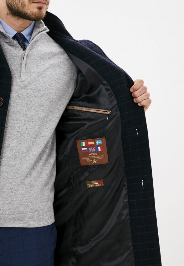 Пальто однобортное Bazioni