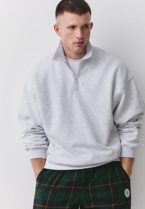 Свитшот Oversize fit с воротником