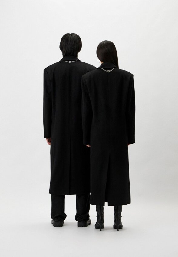 Пальто двубортное Berhasm